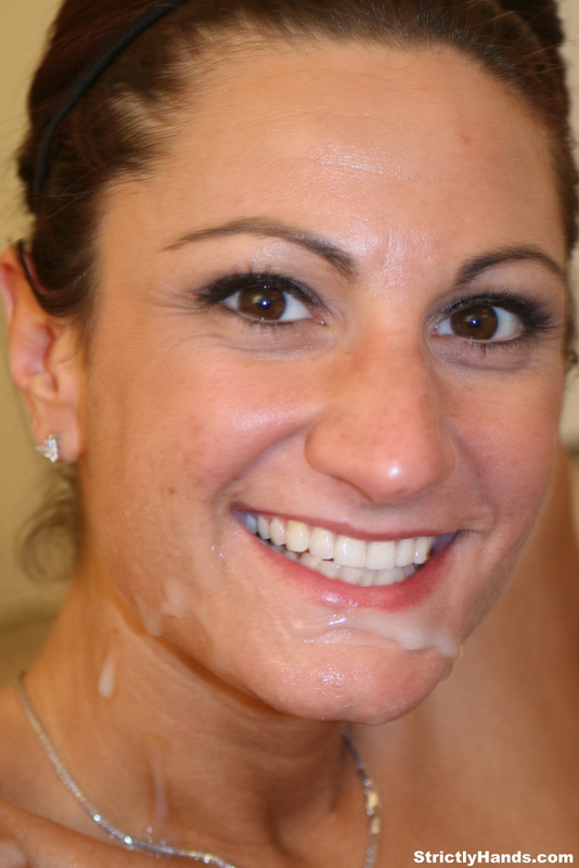    jenn gives sticky handjob  